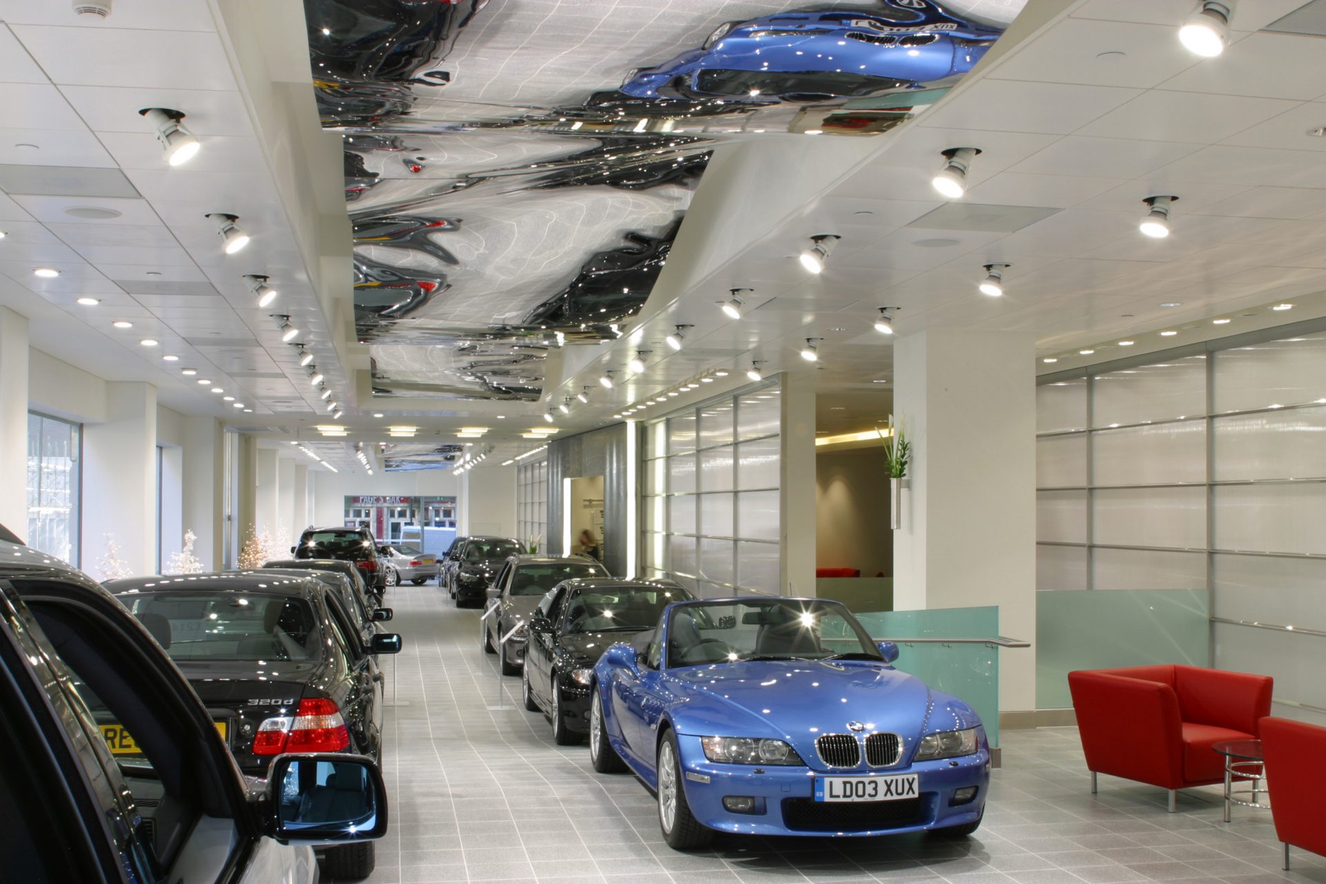 BMW Marsham Street Interior Z3 Blue Relfections