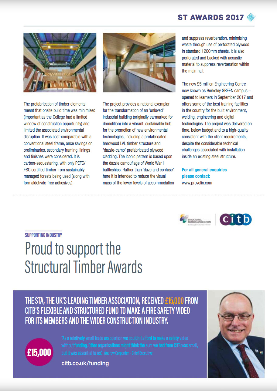 Structural Timber Awards Berkeley Green PM Provelio