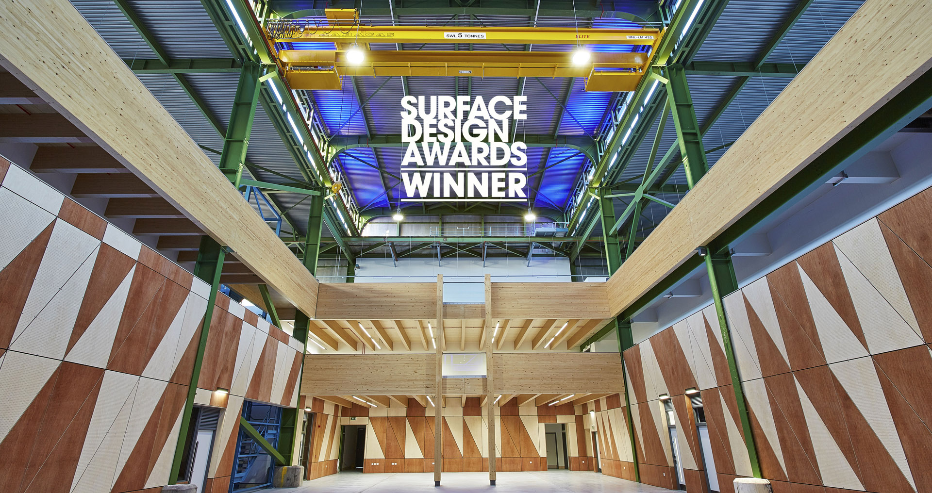 SGS Berkeley Green Surface Design Award Plywood Sustainable Interior